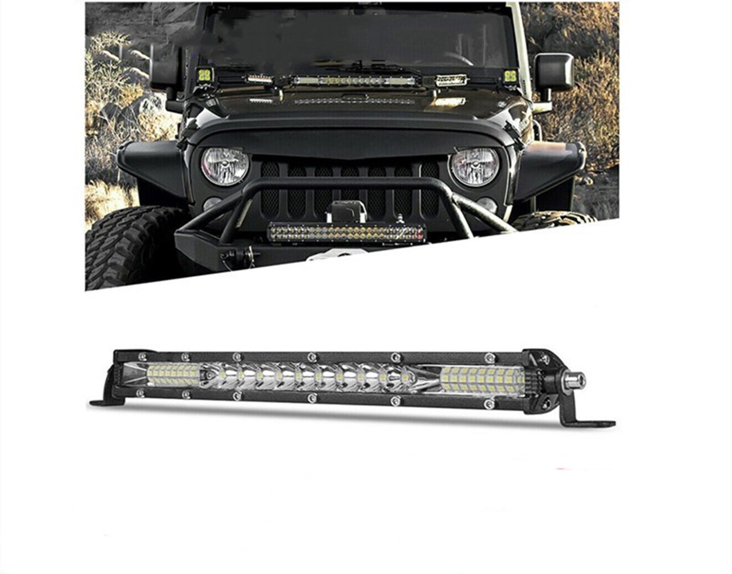 10 20 Inch Led Verlichting 84W 168W 12/24V Led Bar Combo Spot Flood 4X4 Offroad Voor Jeep Tractor Boot Truck 4WD Atv Rijden Licht