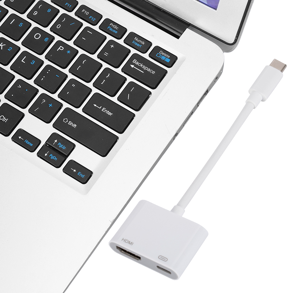Adapter USB C do HDMI kompatybilny z wieloportowym cyfrowym konwerterem AV 100 W PD 4K do iPhone'a 15 Pro/Max MacBook Pro iPad Pro/Air