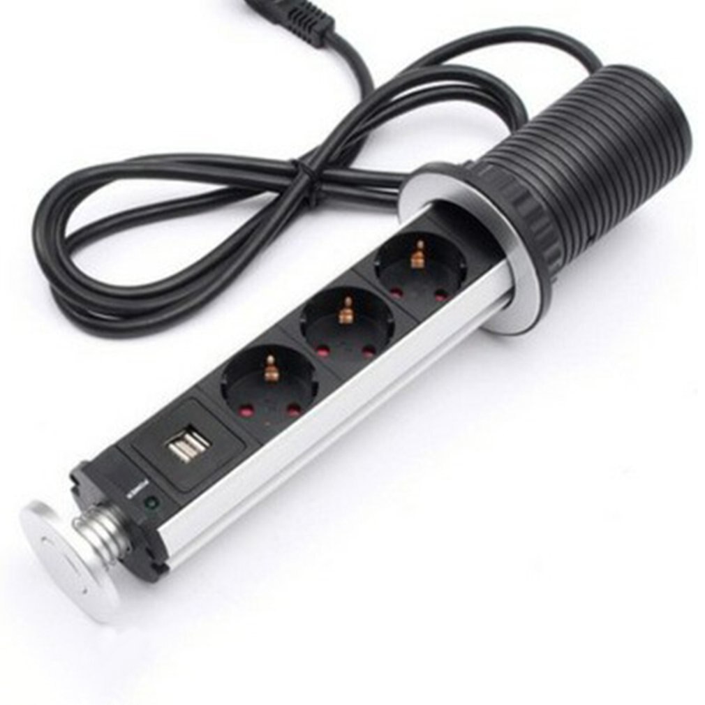 Enchufe inteligente ligero Usb, enchufe de escritorio oculto de oficina, enchufe Vertical esencial para el hogar