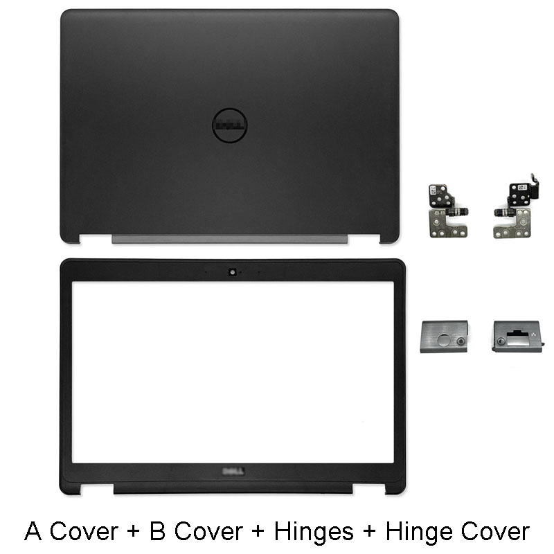LCD Back Cover For Dell Latitude E5450 5450 Front Bezel Hinges Palmrest Bottom Base Case Door Cover 0JX8MW A144N1 0T56G8
