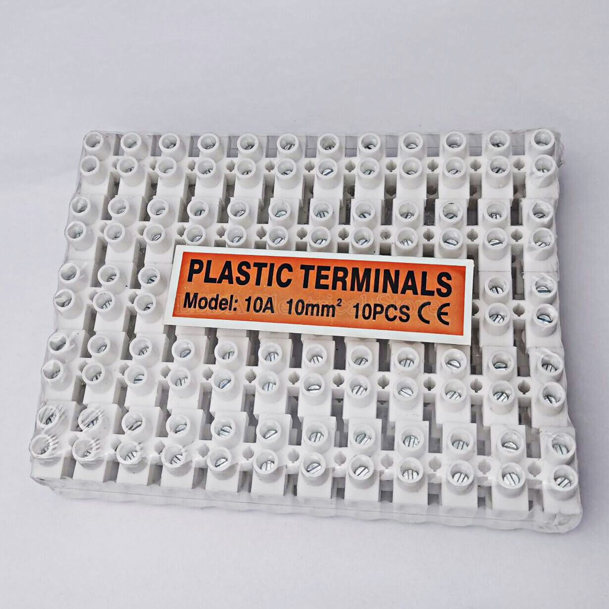 XS-1012 10A Dual Row Wire connector Screw terminal 12Position Barrier Strip Block Terminal Plastic Electrical connector terminal