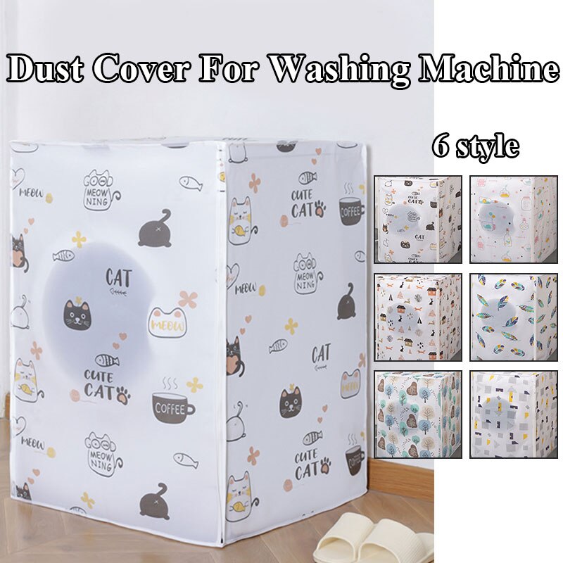 Housse de Protection pour Machine à laver, imprimé géométrique, Protection contre la poussière, étui étanche pour Machine à laver/chargement frontal
