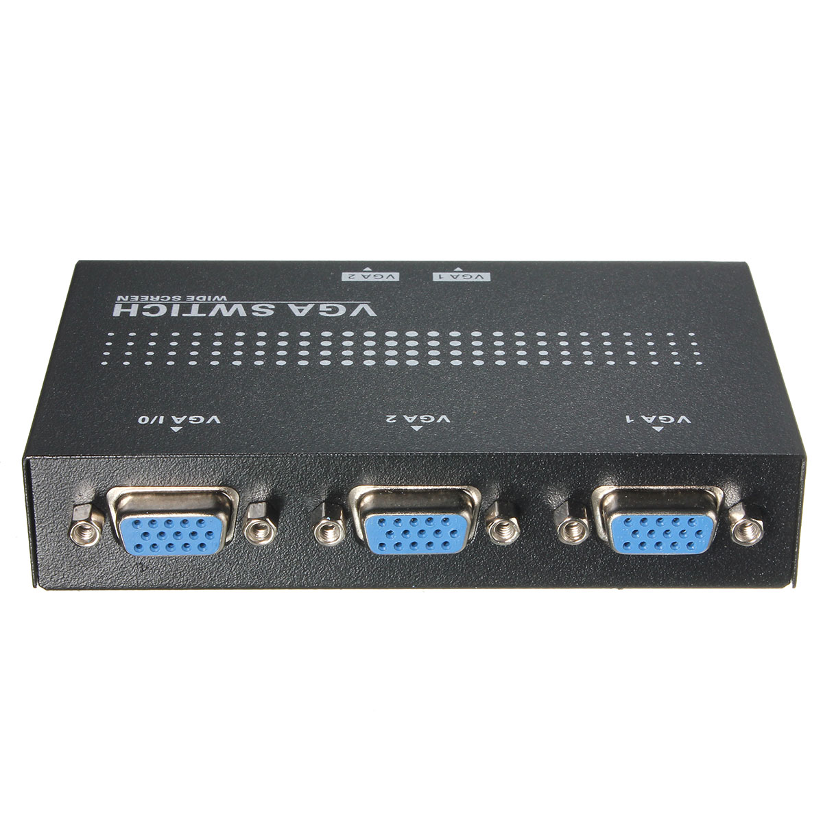 Original Universal 2 Port Hub USB 2.0 KVM SVGA VGA Switch Box Monitor Adapter Connects Printer Intelli Keyboard Mouse Sharing HC