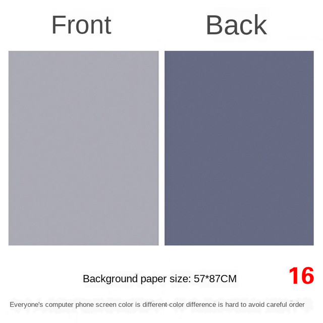 BEIYANG – arrière-plan Morandi 57x87cm, papier de photographie, arrière-plan de photographie, couleur unie, pour Ins, photographie et Studio Photo: Background 16