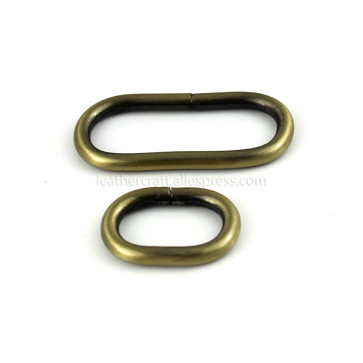 Boucle circulaire en métal 1 pièce | Boucle ovale pour sangles, sac en cuir, artisanat, ceinture boucle, accessoires de vêtement à créer, soi-même 20/25/31/38/50mm: ID 38mm / Bronze