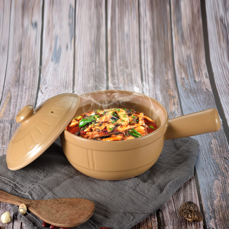 Household casserole soup ceramic casserole high-temperature casserole stew pot pot fire POTS
