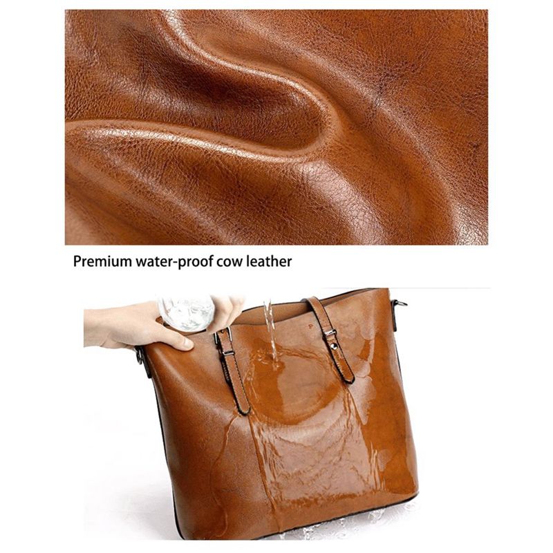 Women Handbags Tote Shoulder Bags for Women Large PU Leather Top Handle Satchel Messenger Bag Handbag Brown