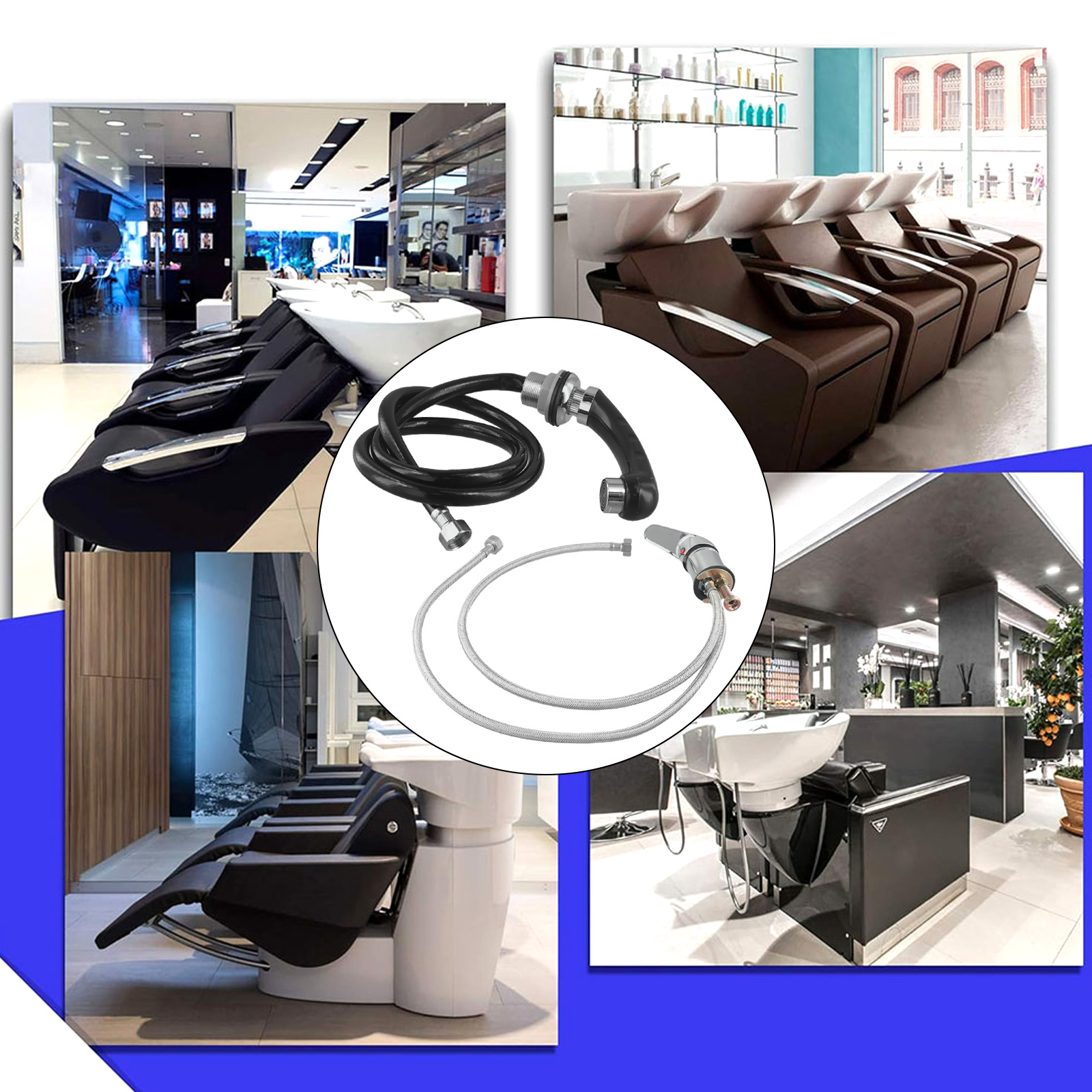 Shampoo Bed Mondstuk Douche Water Mengkraan Gootsteen Handdouche Met Slang Kapper Kraan Voor Stoel Badkamer Producten