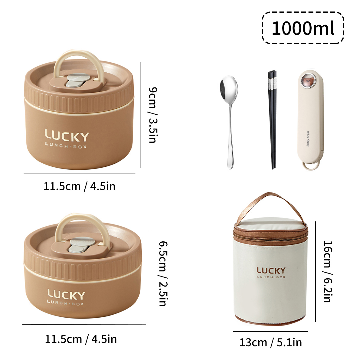 WORTHBUY Portable Insulated Lunch Box 304 Stainless Steel Bento Box With Cutlery&Thermal Bag Microwave Leak-proof Food Container: Emerald Green