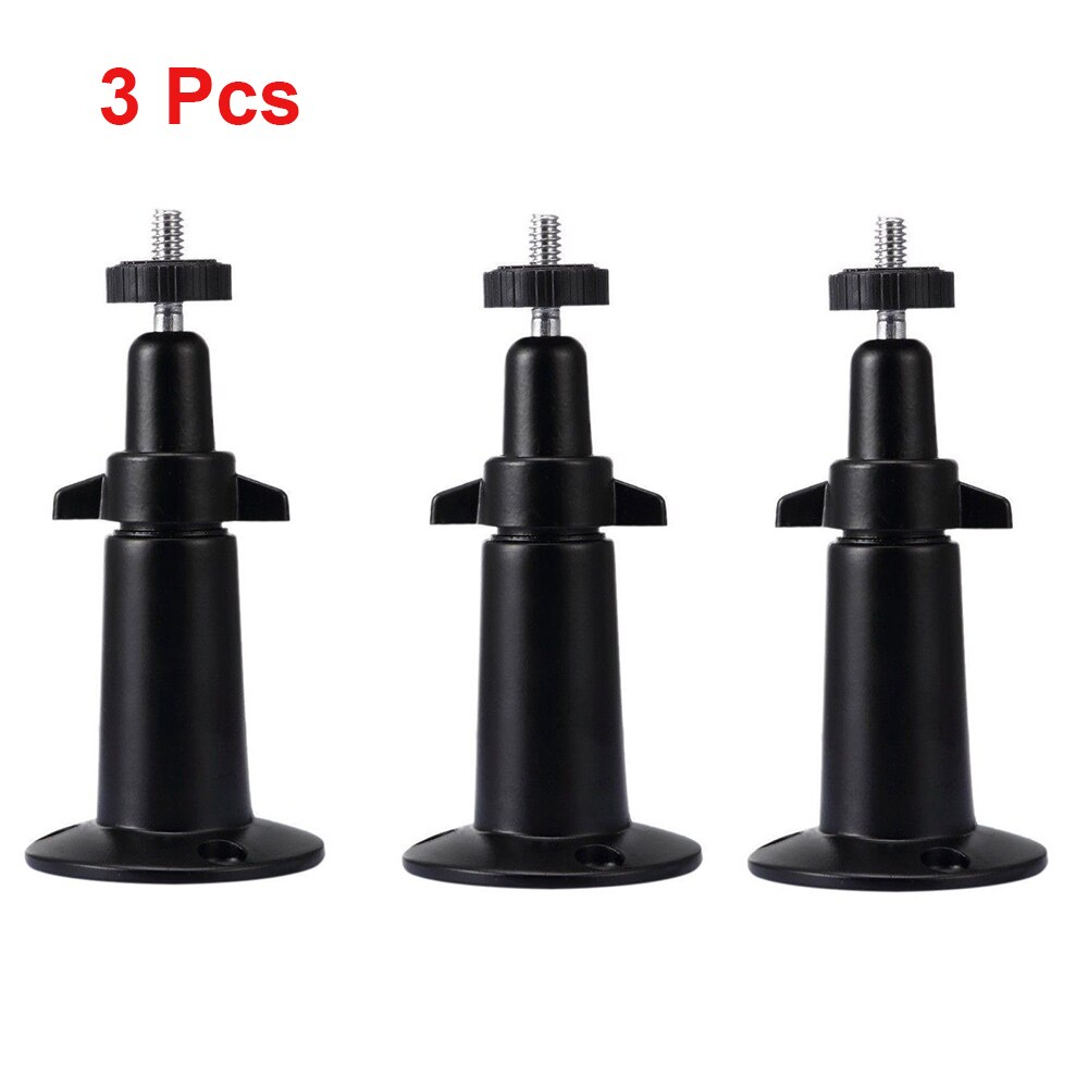 3pcs Metal Security Wall Indoor Outdoor Adjustable Mount Wall/Ceiling Security Bracket for Arlo or Arlo Pro Camera Cam: Black