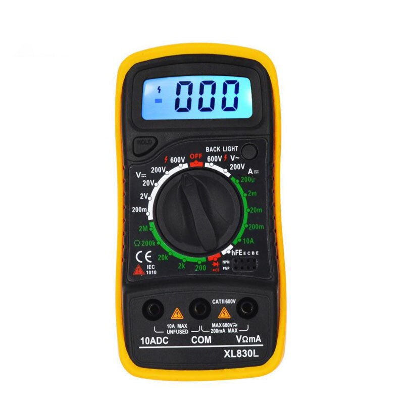 Portable Digital AC/DC mastech Electrical Multimeter Backlight Ammeter Voltmeter Ohm Tester Meter Handheld LCD Multimetro