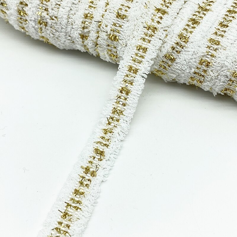 Cinta de tela de encaje para costura bordada, adorno Vintage de 2 yardas y 15mm, hecho a mano, suministros para vestido de disfraz artesanal # RoLi: Negro