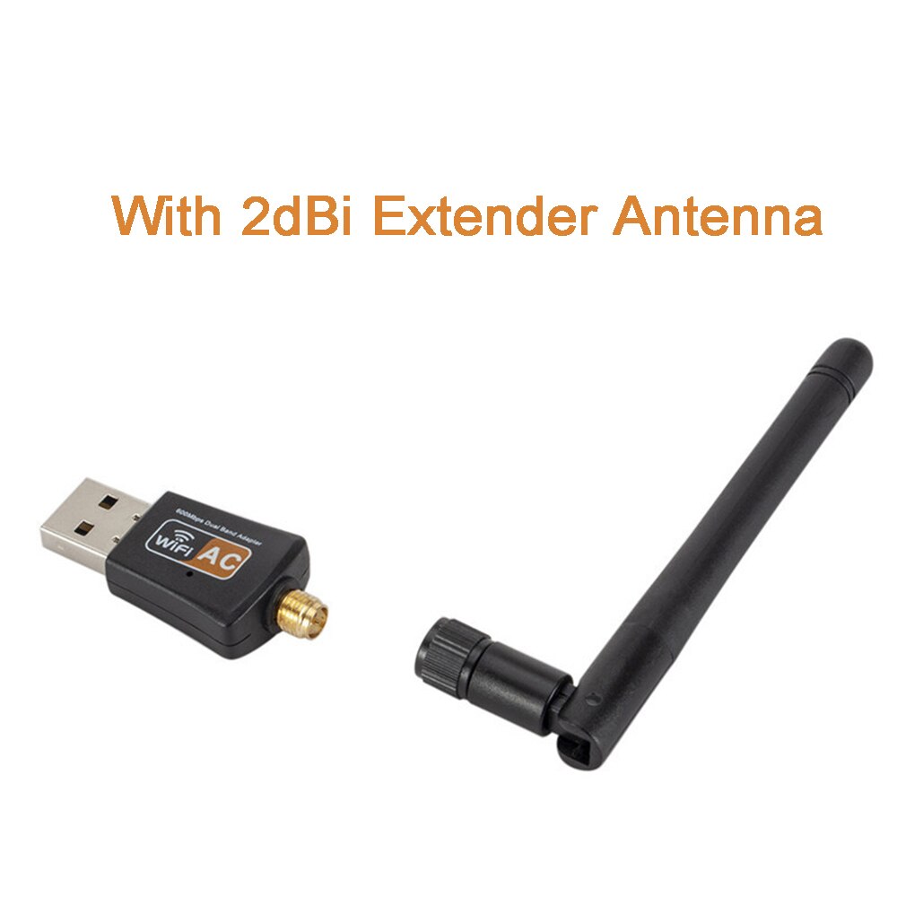 600Mbps Wifi Adapter Dual Band 2.4G/5.8G Wireless Network Card Adapter 802.11ac USB Wifi Adapter For Desktop/Laptop/PC