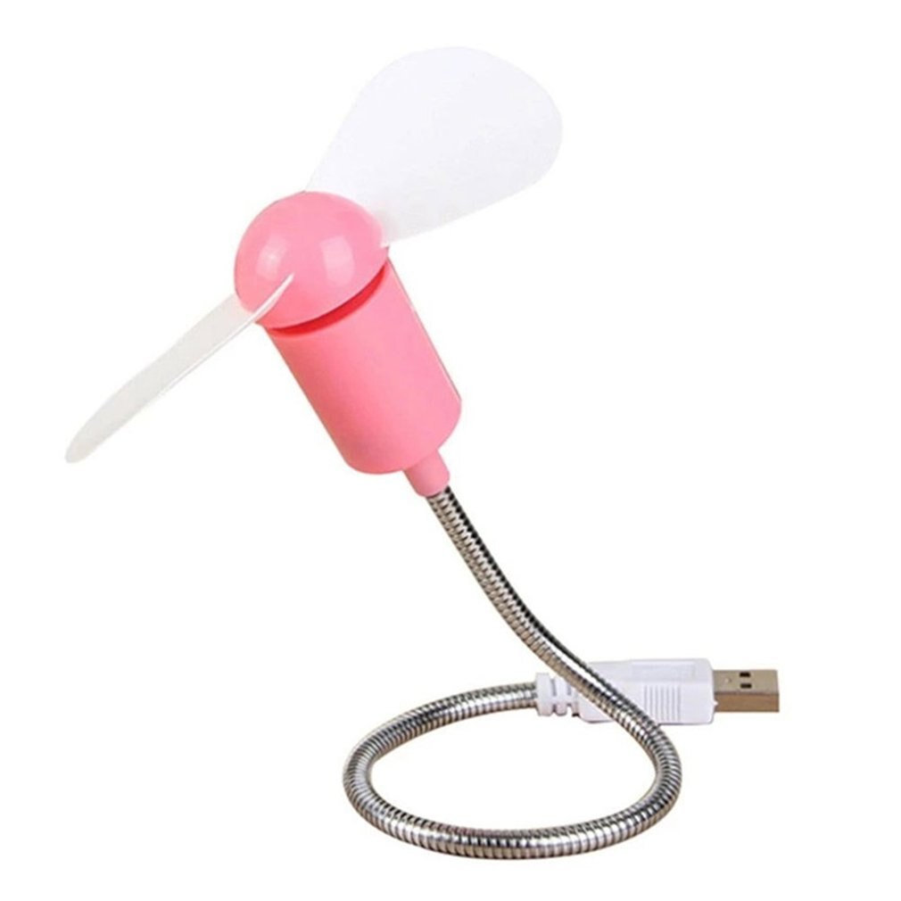 Mini Snake Fan Silent Soft Leaf Fan Computer Usb Fan Bendable Freely Mini Soft Leaf Snake Silent Fan: pink
