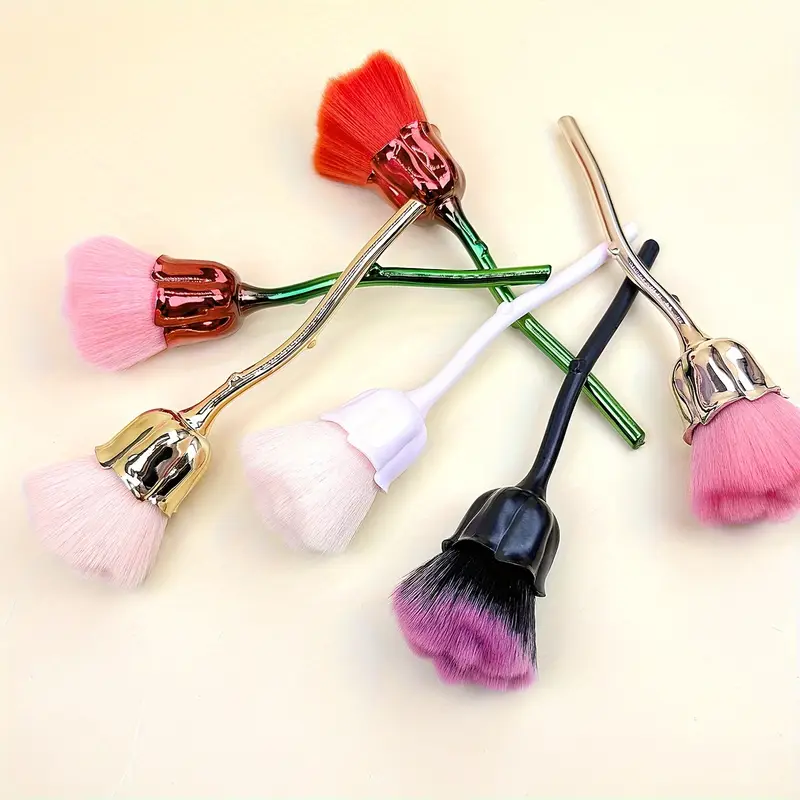 Brocha de maquillaje en polvo suelto para mujer, herramientas de belleza facial, brocha para polvo para decoración de uñas, base, herramientas de maquillaje, 1 ud.