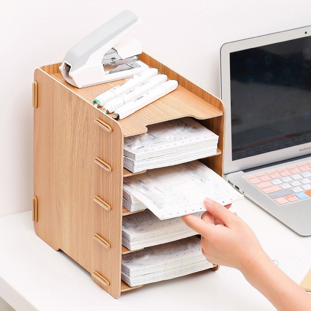 Support de rangement en bois pour CD, présentoir pour fichiers vidéo DVD, boîte de rangement pour CD
