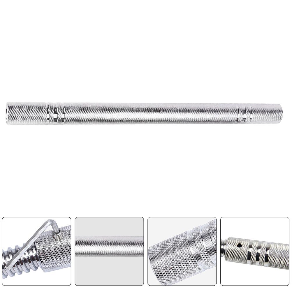 Dumbbell Connecting Rod Barbell Connector Bar Weightlifting Equipment Accessories (Silver 20cm)