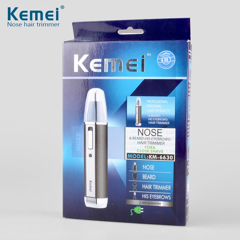Kemei 4 in 1 Nose Hair Beard Eyebrow Rechargeable Electric Trimmer Electric Nose Trimmer Ear Shaver Hair Cliper