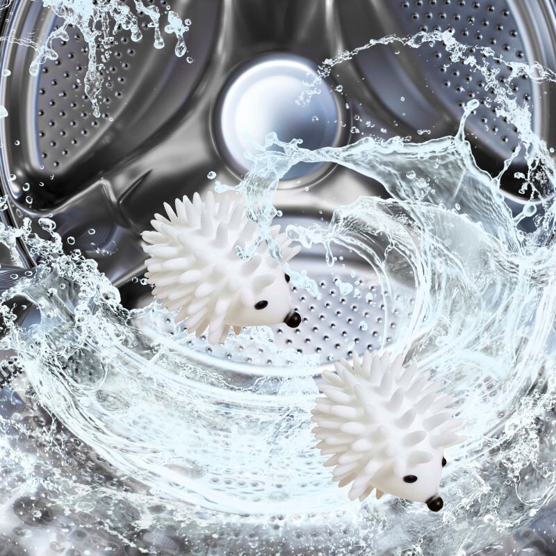 Reusable Hedgehog Washing Laundry Ball Hair Grabs Dryer Ball Clothes Washing Machine Cleaning Ball Cleaning Tools