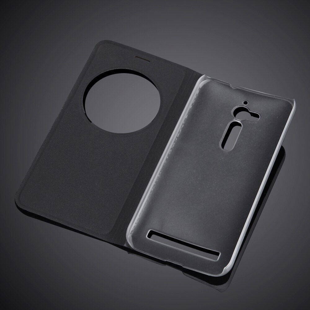 Verkoop Cirkel View Window Case Cover voor ASUS Zenfone Go flip pu leather Case Voor ASUS Zenfone go 5.0 inch ZB500KL ZB500KG