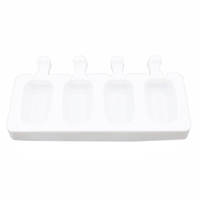 Homemade Food Grade Silicone Ice Cream Molds Ice Lolly Moulds Freezer Ice Cream Bar Molds With Popsicle Sticks Eco-Friendly: Default Title