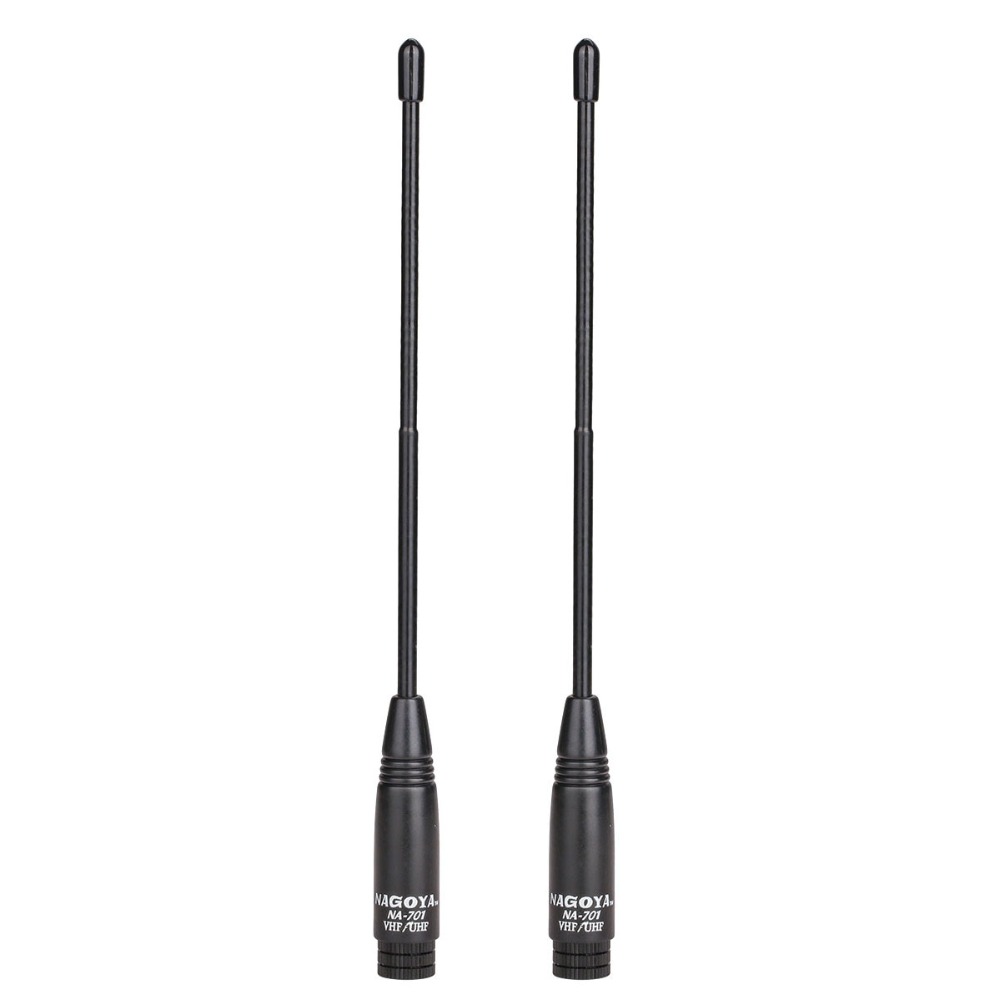 2 stücke Nagoya NA-701 SMA-Männlich Dual Band 144/430MHz Soft-Antenne für Handheld Radio TYT Wouxun yaesu ICOM Walkie Talkie Radio