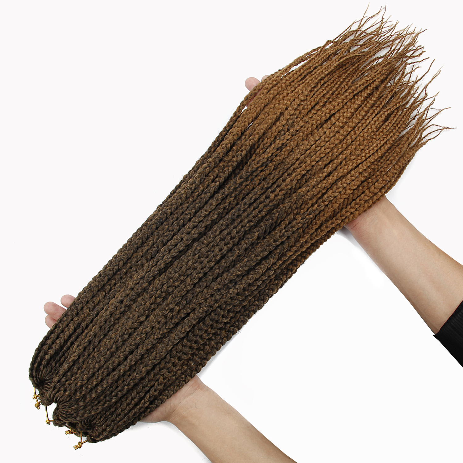 Box Braids Ombre Hair Extension Synthetic 22 Inch Crochet Braids Crochet Hair: T1B/27 / 9Pcs/Lot
