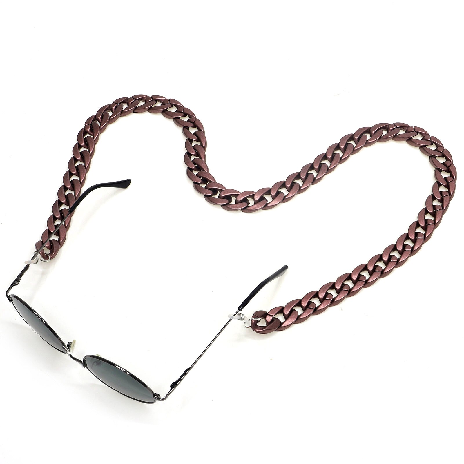 Akryl solglasögon kedja kvinnliga glasögon sladdrem chunky läsglasögon tillbehör öronband för män