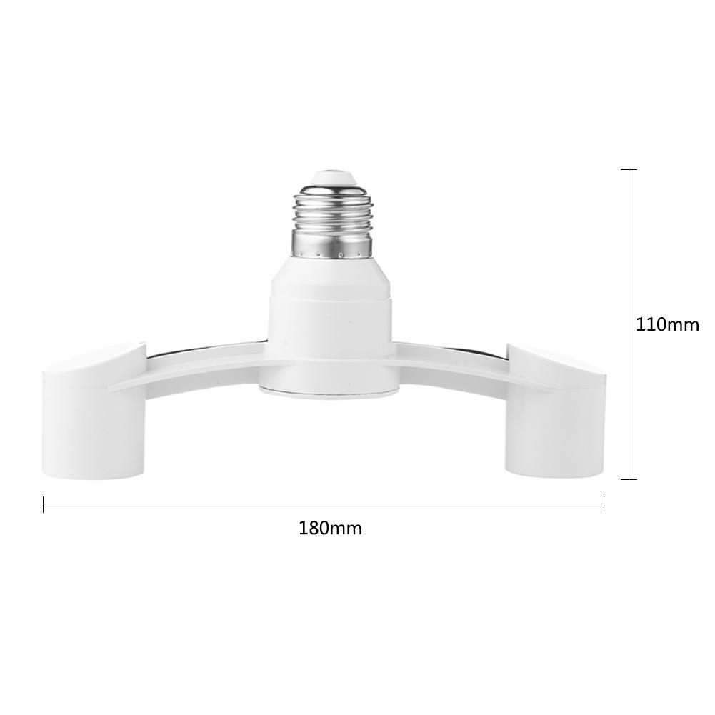 E27 glödlampssockeladapter  e27 splitter 2 strålkastarfot omvandlare ljushållare led lampa adapter omvandlare lamphållaresockel