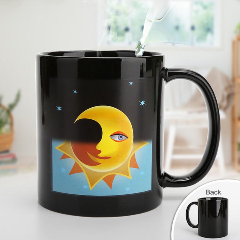 Coffee Mugs Water Cups Tea Mug Sun And Moon Color Changing Ceramic Mugs Milk Juice Cup Kitchen Drinkware