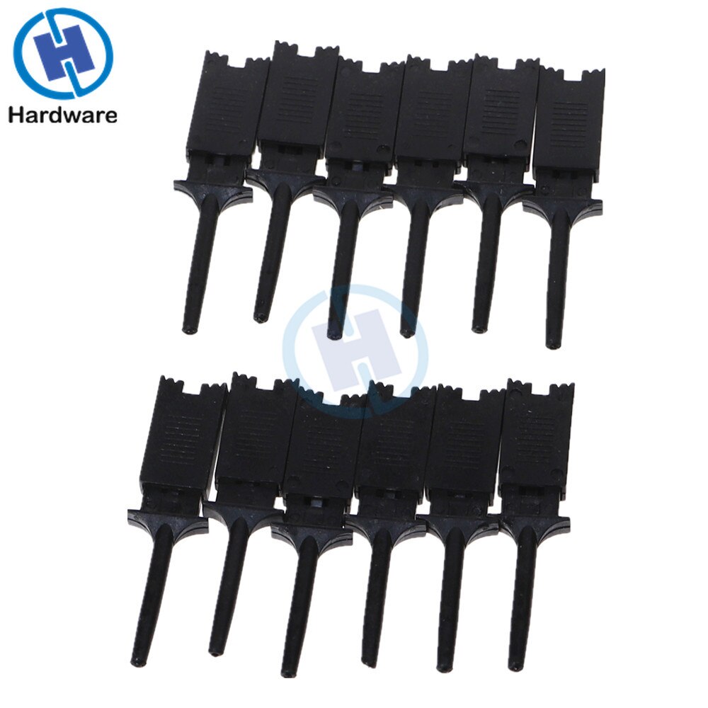 12X SMD IC Test Hook Clip Grabbers Test Probe Logic analyzer klem