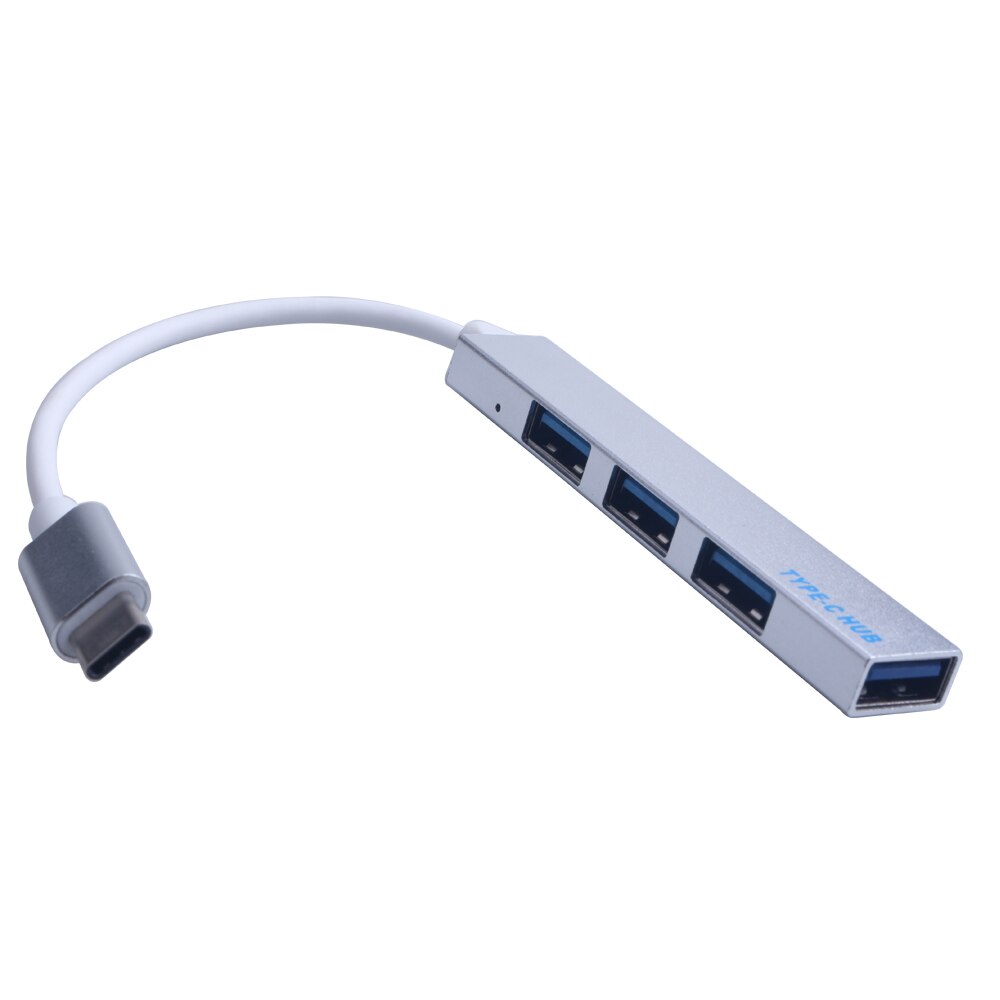 Type C Hub 4 Poorten USB-C Naar Usb 2.0 Hub Splitter Converter Otg Adapter Kabel Voor Macbook Pro Mac pc Laptop