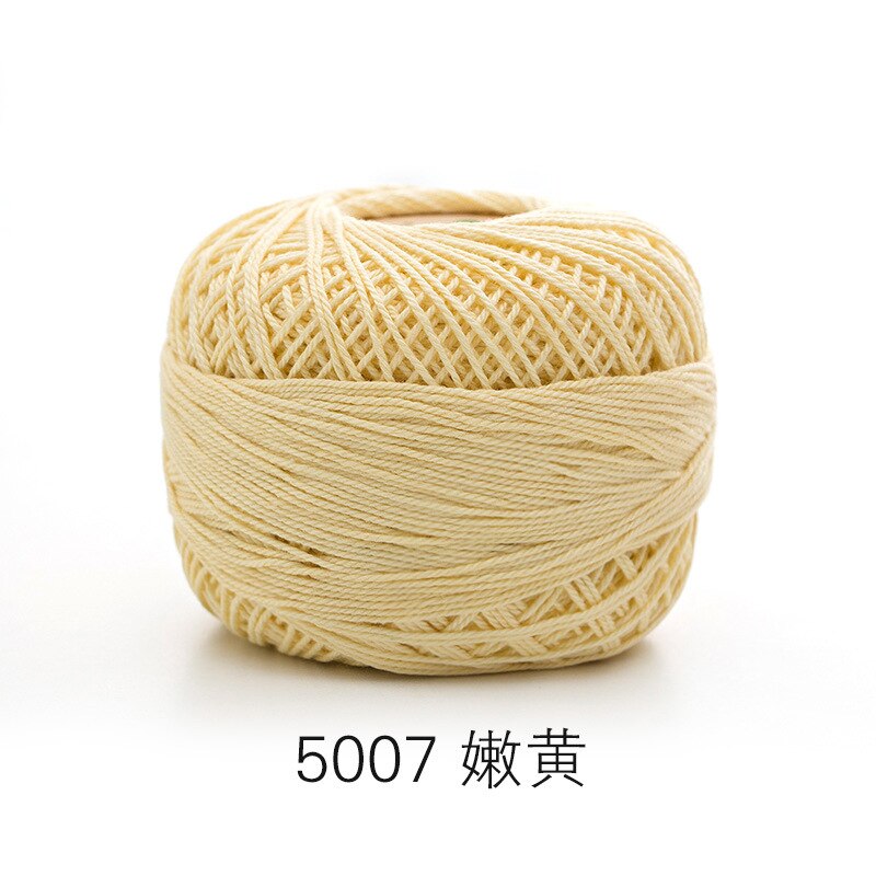 Ruyi No. 5 Lace Summer DIY Hand Knitted Crochet Mercerized Pure Cotton Yarn Knitted Yarn: 5007