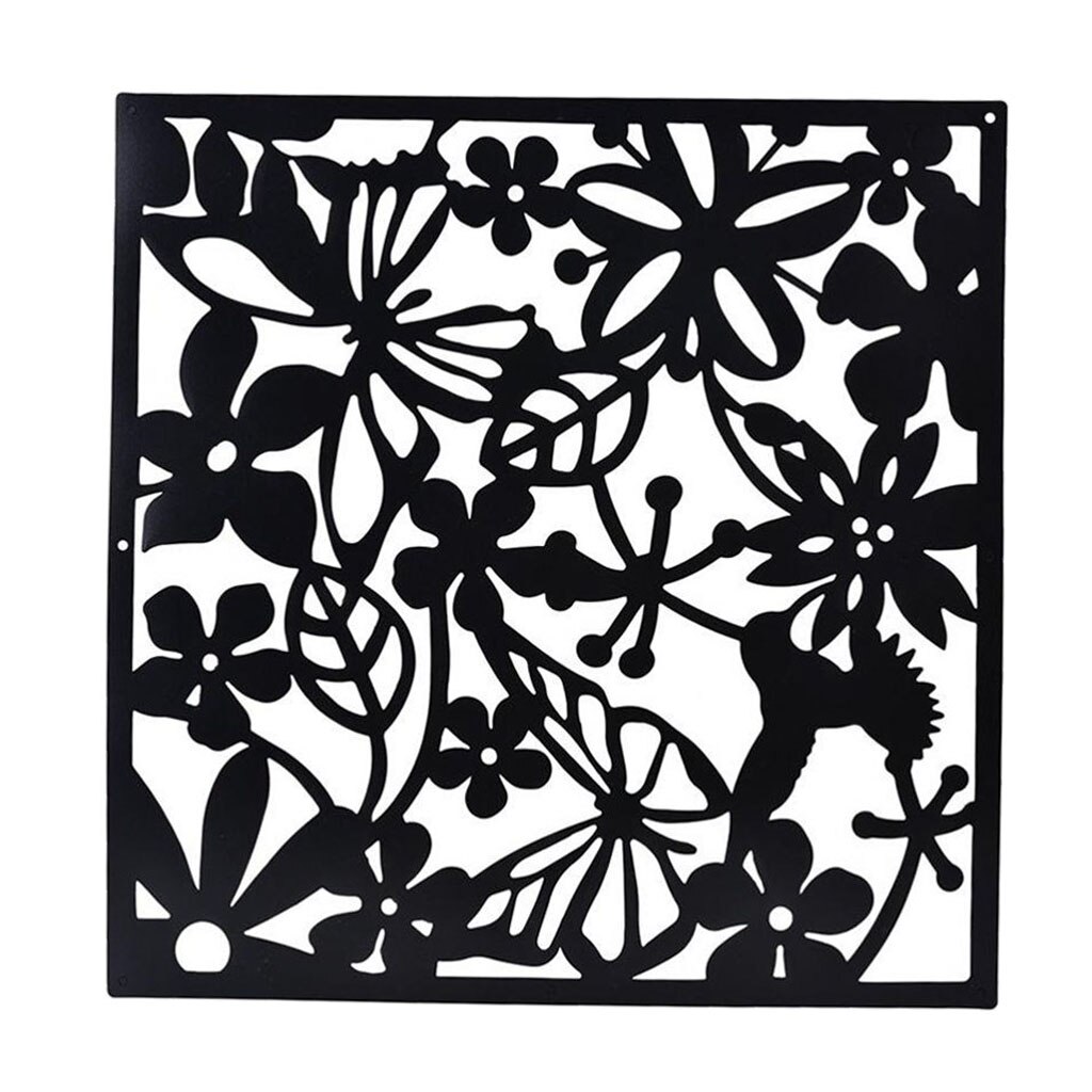 4 stk hængende rumdeler privat skærm panel væg skillevæg skillevæg til stue soveværelse kontor restaurant indretning 40 x 40cm: 4 stk sort