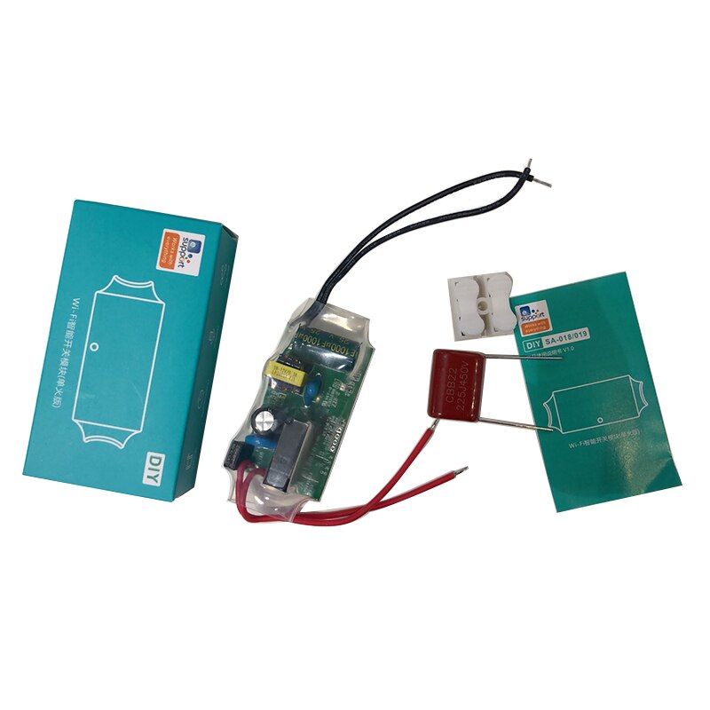 EWeLink WIFI Light Switch Module 180-240V DIY Single Fire Switch Modification Module No Neutral Wire Needed Alexa Google Home: Default Title