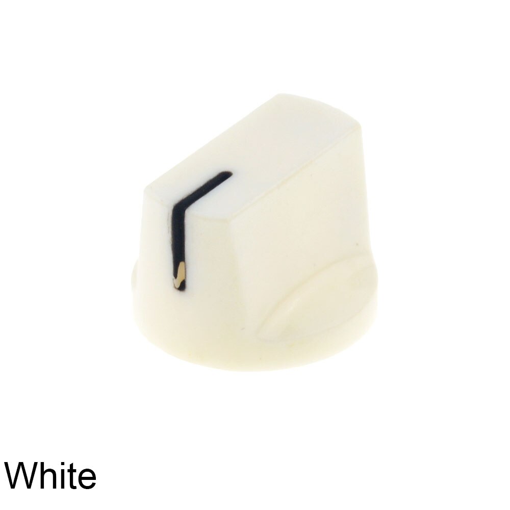 10 Pcs Kleurrijke Plastic Knop Met 6.35 Mm Shaft Hole Diameter 1510 Clone Potentiometer Pedaal Cap Gitaar Cap KN-19