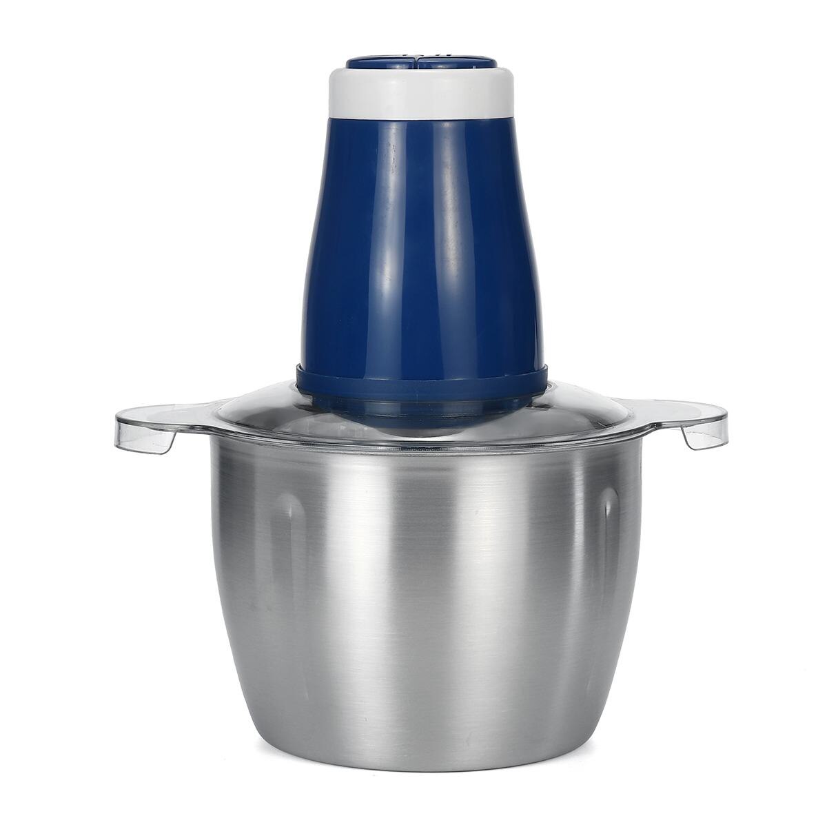 TWO SPEED 220V Stainless Steel Meat Grinder 3L Stainless Steel Meat Grinder Chopper Electric Automatic Mincing Machine Blue: Default Title