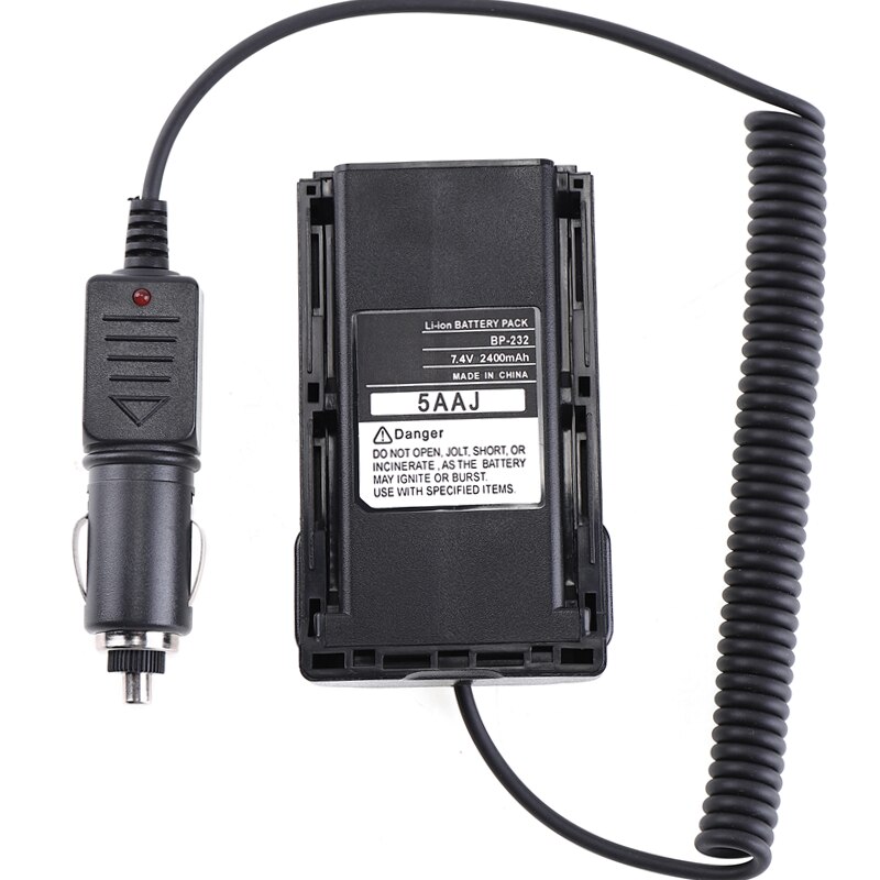 12/24V Car Battery Eliminator Adapter BP-232 Voor Walkie Talkie Icom ICF4160 F4161 F4011 F43GT A14 IC-F26 IC-F3036