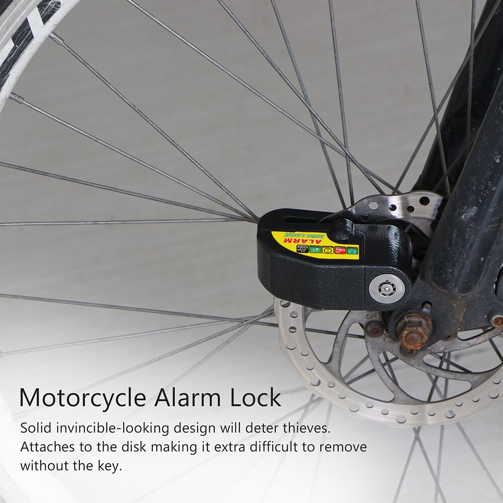 AOZBZ 110DB Veiligheid Motorcycle Alarm Lock Bike Scooter Anti-diefstal Alarm Wiel Schijfrem Sloten Beveiliging Veiligheid Sirene Lock