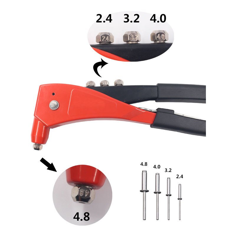 Tovia Aluminium Hand Klinkhamer POP Klinkhamer Rivet Gun voor Rvs Staal en Aluminium Klinknagels clamp bolt pull nail puller gun