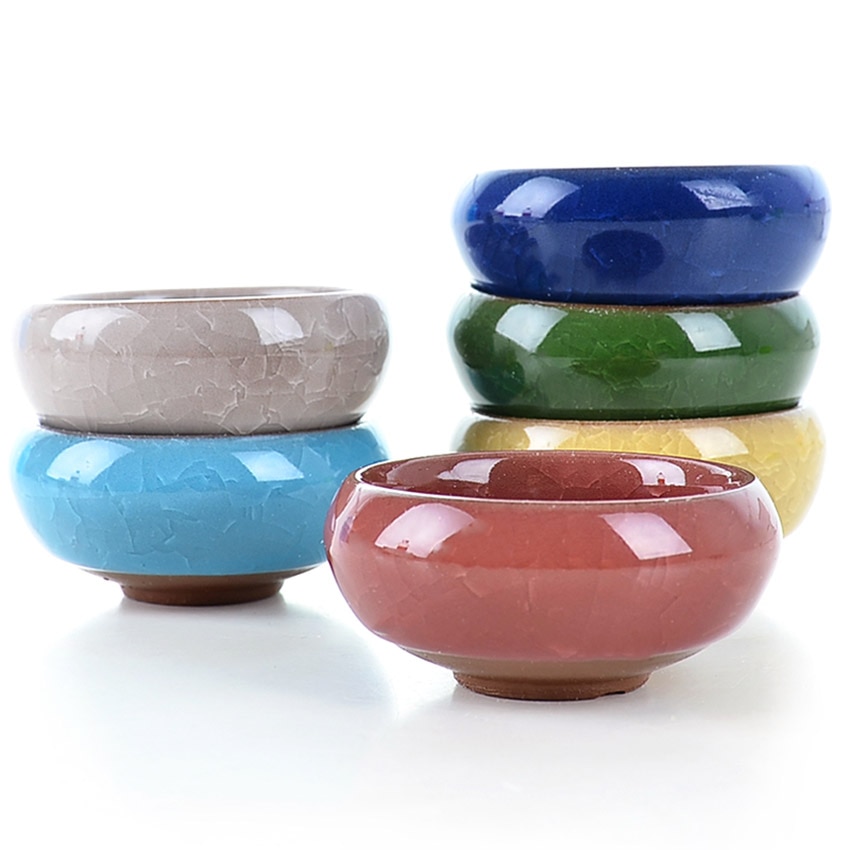 Retro mini keramisk saftige planter pot kaktus bonsai pot blomsterpotte container planter have dekoration blomsterplantning pot