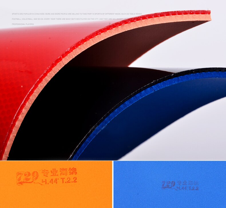 Original 729 General Sponge Rubber Table Tennis rubber, ping pong rubber 2pcs/lot Send Rubber Protection Film
