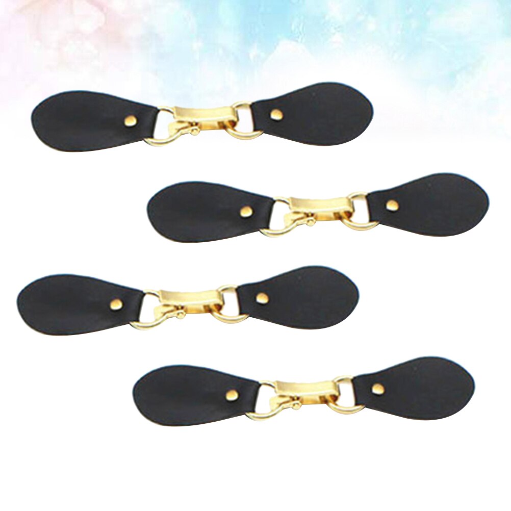 4PCS Clothing Hook Buckles Metal Buckles Wind Coat Fastener Overcoat Leather Connectors for Shop Store Tailor's