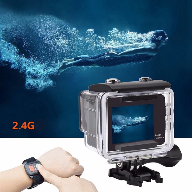 4k actionkamera wifi presseskærm 8mp 30m vandtæt 170 graders vidvinkelobjektiv hd sport action kamera dv til sport/dykning