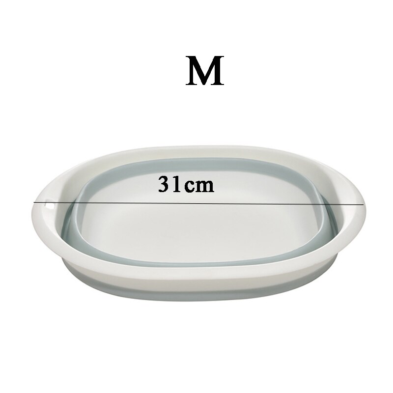 Portable Folding Basin Dirty Clothes Storage Underwear Cleaning Kitchen Sink Washing Basin Laundry Tub Baignoire pliable massage: Blue M