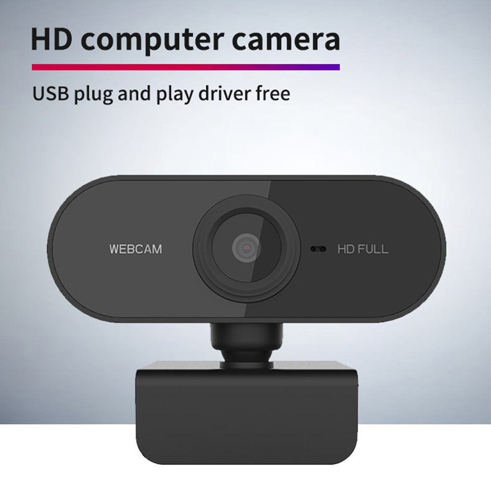 HD Webcam PC Computer 1080P Webcam with Clamp Built-in Microphone USB 2.0 Studying Teaching HD Webcam Auto Focusing