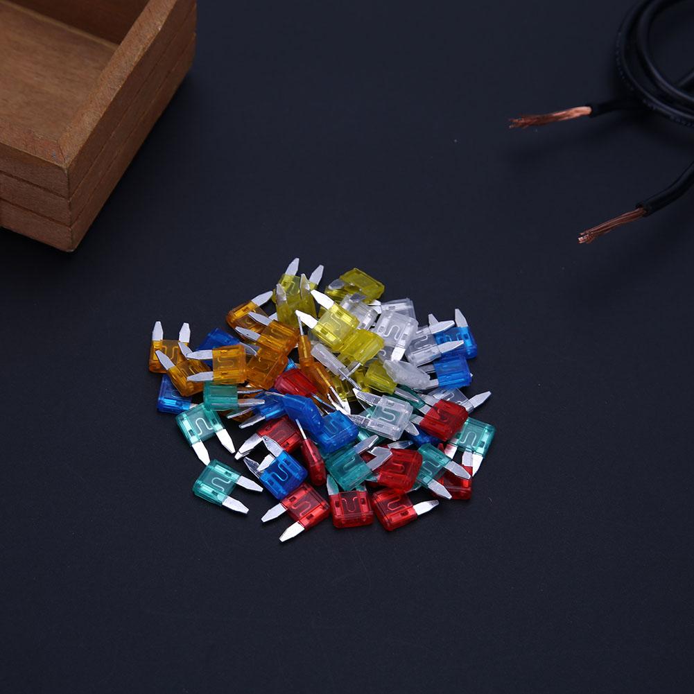 60pcs Auto Car Truck Mini Car Fuses Automotive Blade Type Micro Fuse 5A 10A 15A 20A 25A 30A Mixed Set Kit