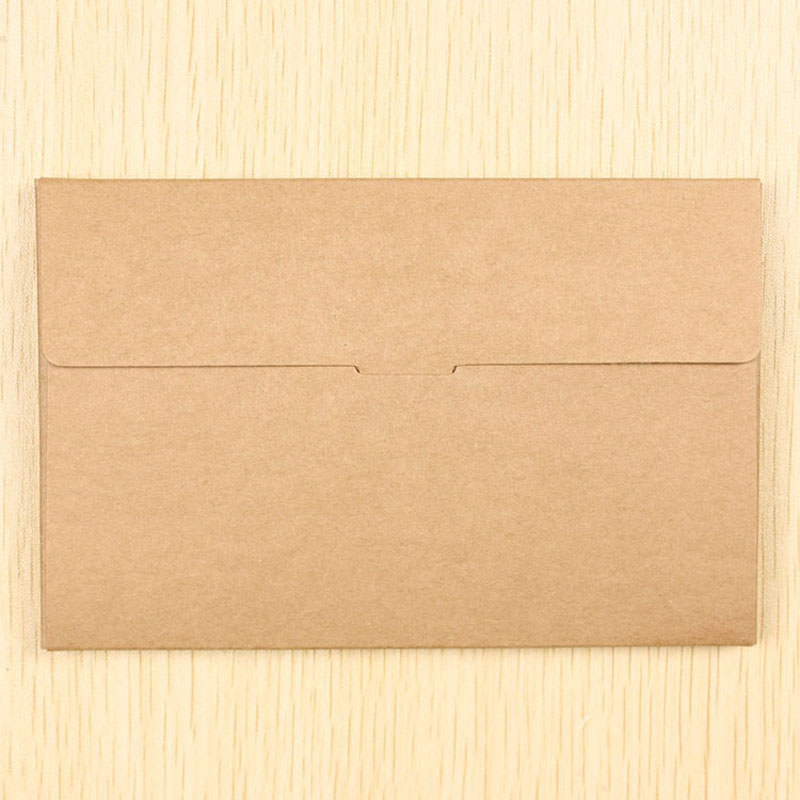 10pcs Kraft Paper Frame White Black Kraft Paper Postcard Box With Window Foldable Photo Box Frame DIY Picture Album Envelope