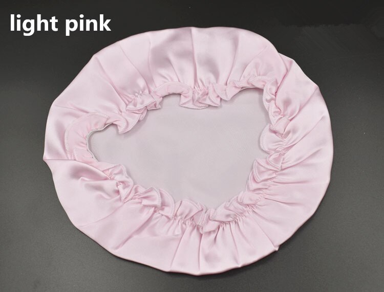 100% Mulberry Seide Kappen für Schlaf Komfortable Weiche Seide Nacht Kappe Hüte Bonnet Beanie Hut Solide Farbe Freies: light pink