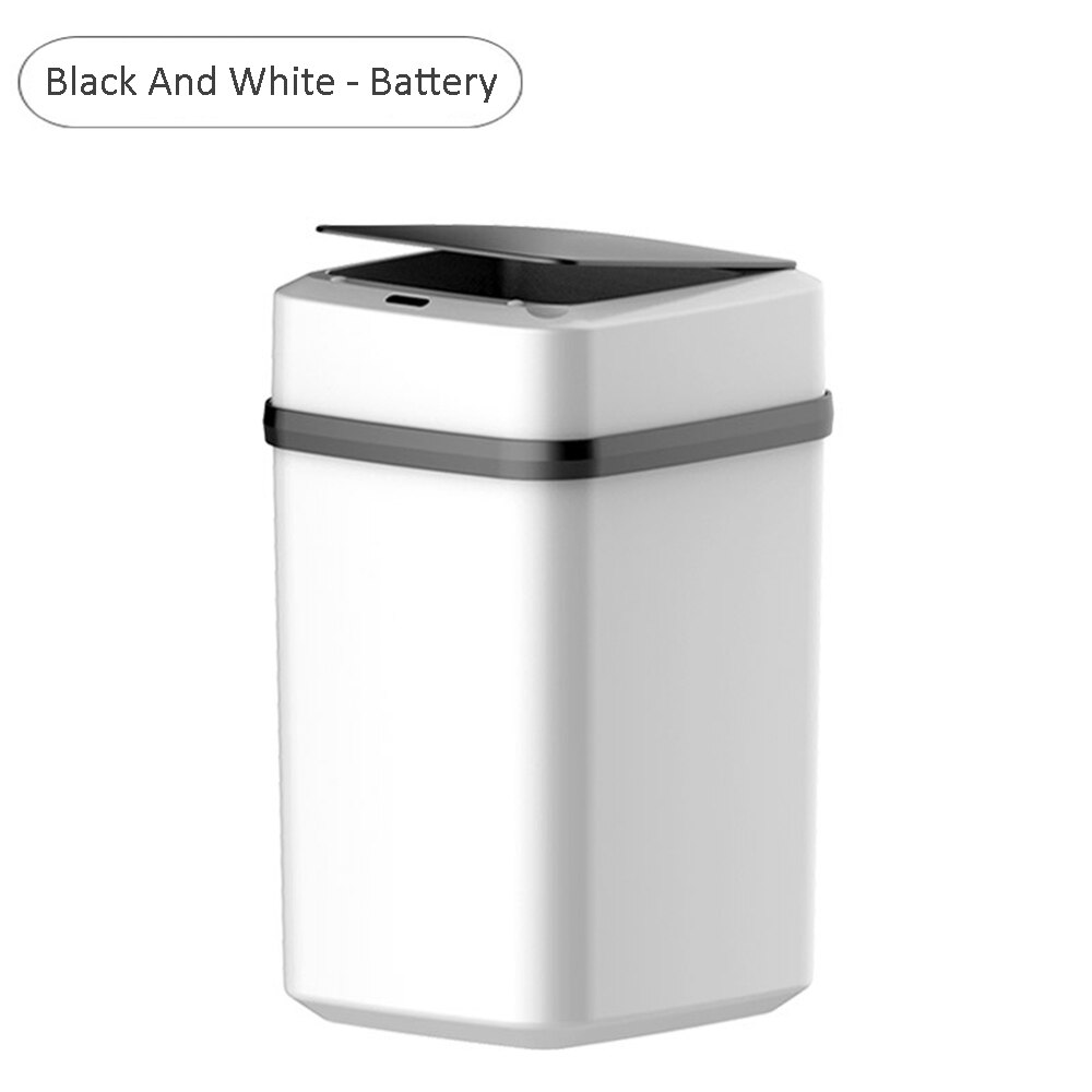 Automatic Touchless Kitchen Trash Can Wide Opening Sensor Eco-friendly Waste Garbage Bin Automatic sensor with lid trash can: Pink